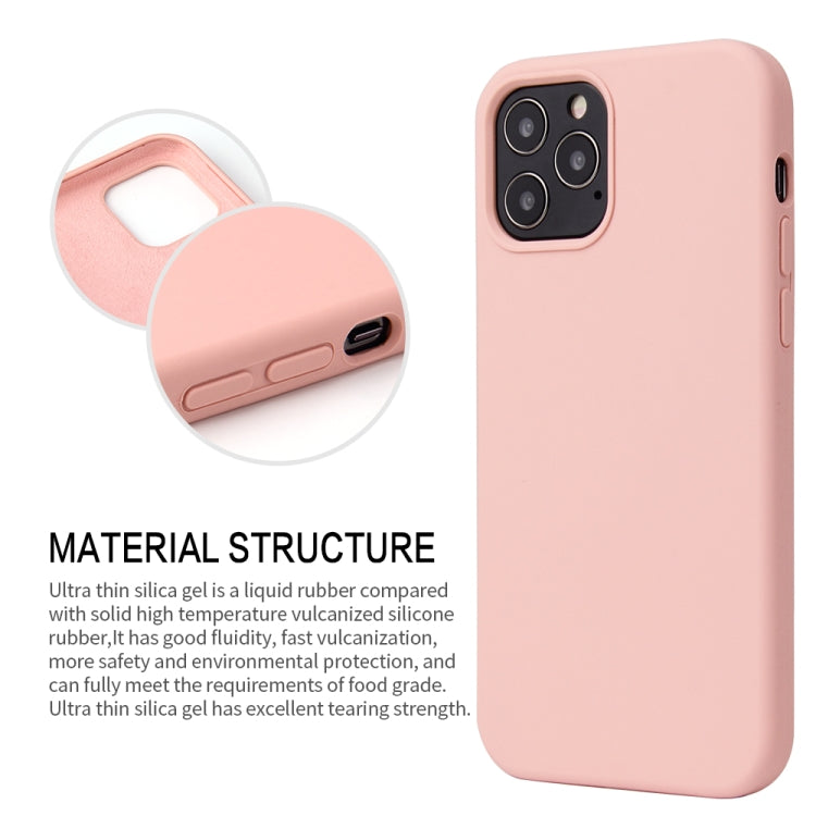 Solid Color Liquid Silicone Shockproof Protective Case, For iPhone 12 mini