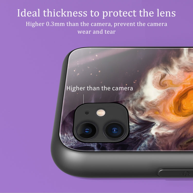 Marble Pattern Glass Protective Case, For iPhone 12 mini, For iPhone 12 Pro Max, For iPhone 11 Pro