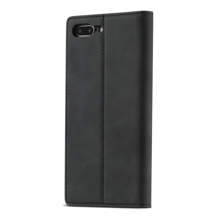 LC.IMEEKE Strong Magnetism Ultra-thin Horizontal Flip Shockproof Matte TPU + PU Leather Case with Holder & Card Slots & Wallet, For iPhone 8 Plus / 7 Plus, For iPhone 11, For iPhone 11 Pro, For iPhone 11 Pro Max