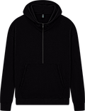 Organic Half Zip Hoodie: Unisex