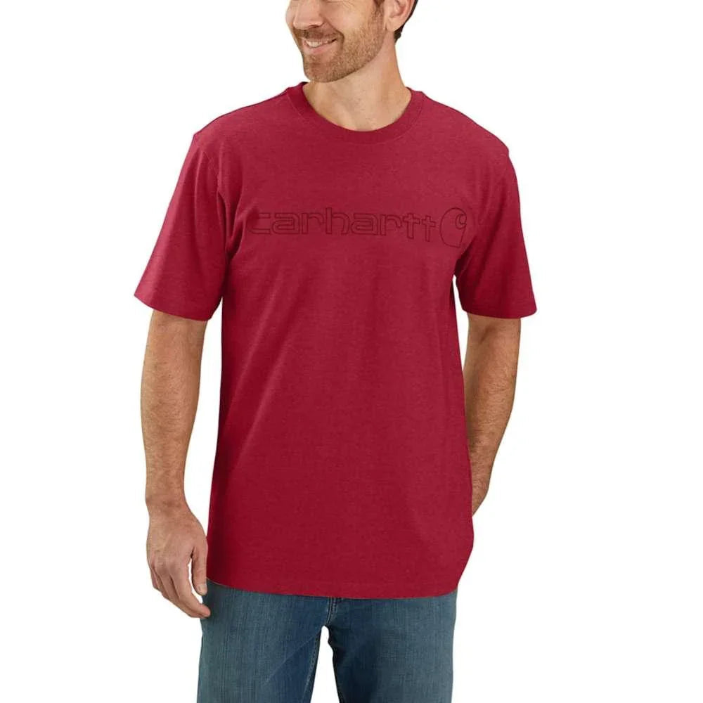 Carhartt 103361 Relaxed Fit Heavyweight Short Sleeve Logo Graphic T-Shirt