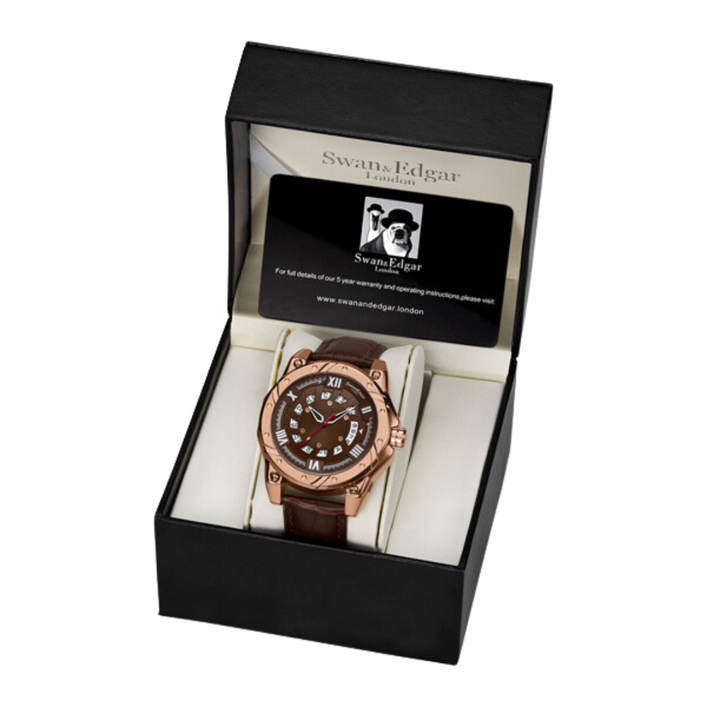 Limited Edition Swan & Edgar Hand Assembled Engineer Automatic Brown