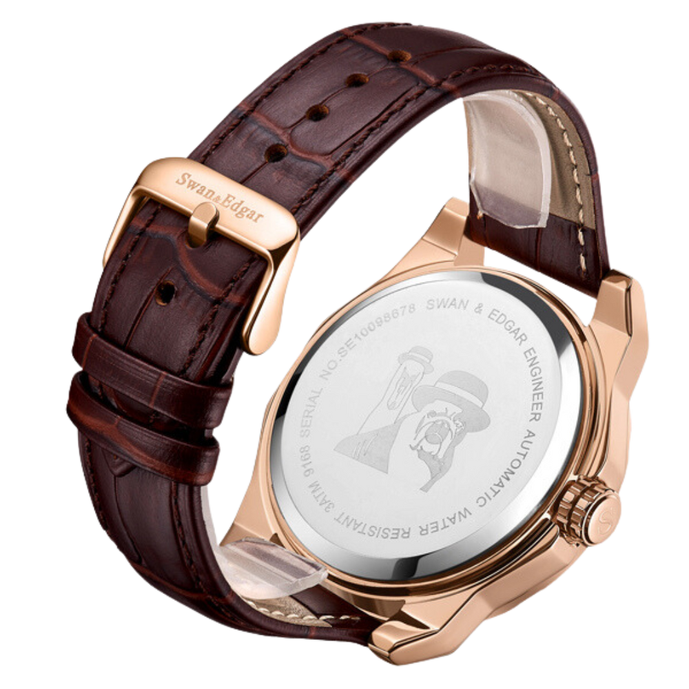 Limited Edition Swan & Edgar Hand Assembled Engineer Automatic Brown