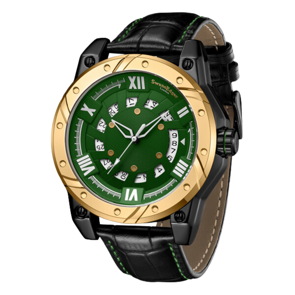 Limited Edition Swan & Edgar Hand Assembled Engineer Automatic Green