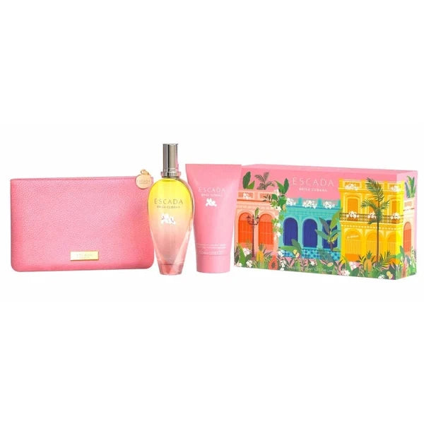 Escada Brisa Cubana Gift Set 100ml EDT + 150ml Body Lotion + Bag