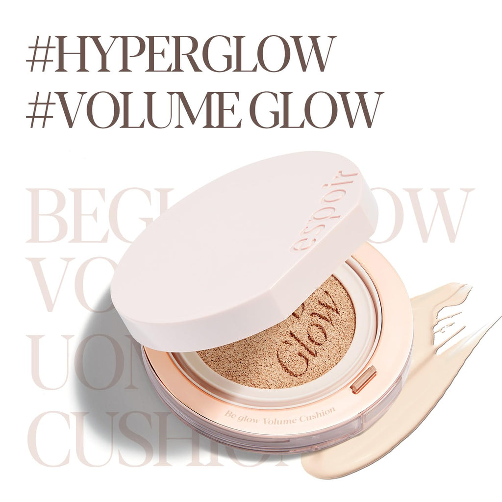 Espoir Be Glow Volume Cushion Foundation #22 Petal – Dewy Finish, Lightweight Hydration, Vegan Formula