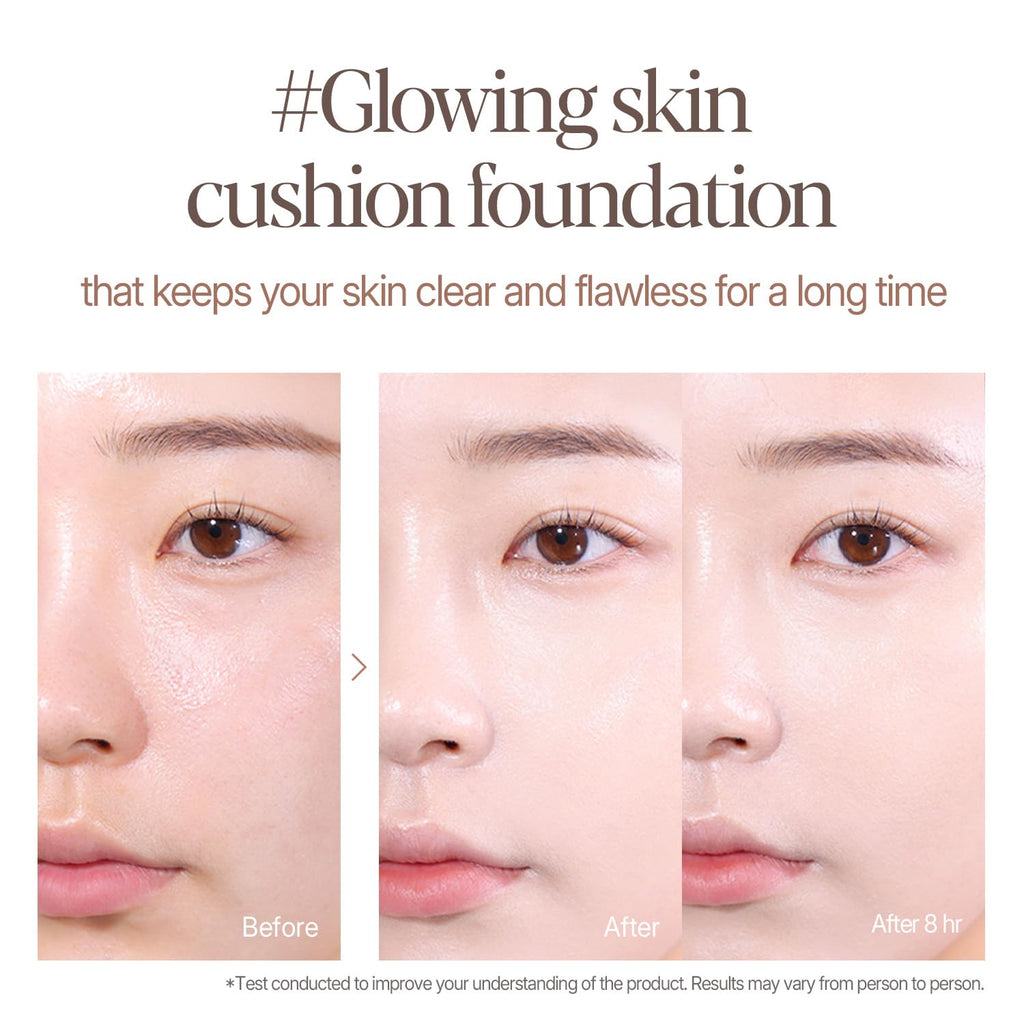 Espoir Be Glow Volume Cushion Foundation #22 Petal – Dewy Finish, Lightweight Hydration, Vegan Formula