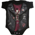 BABY BIKER - Baby Sleepsuit Black