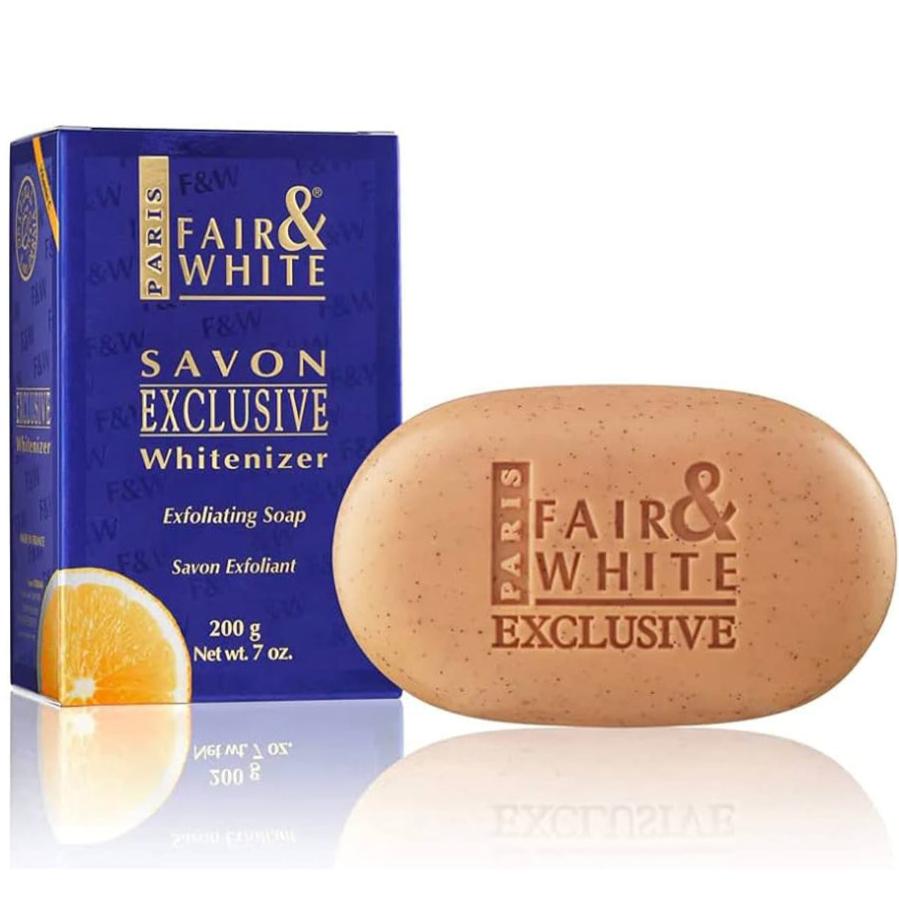 Fair & White Exclusive Exfoliating Soap 7oz For Smoother Looking Skin