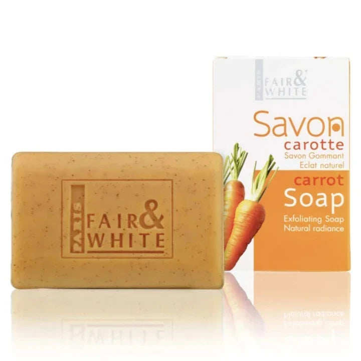 Fair & White Carrot Exfoliating Soap 7oz For Radiant Skin