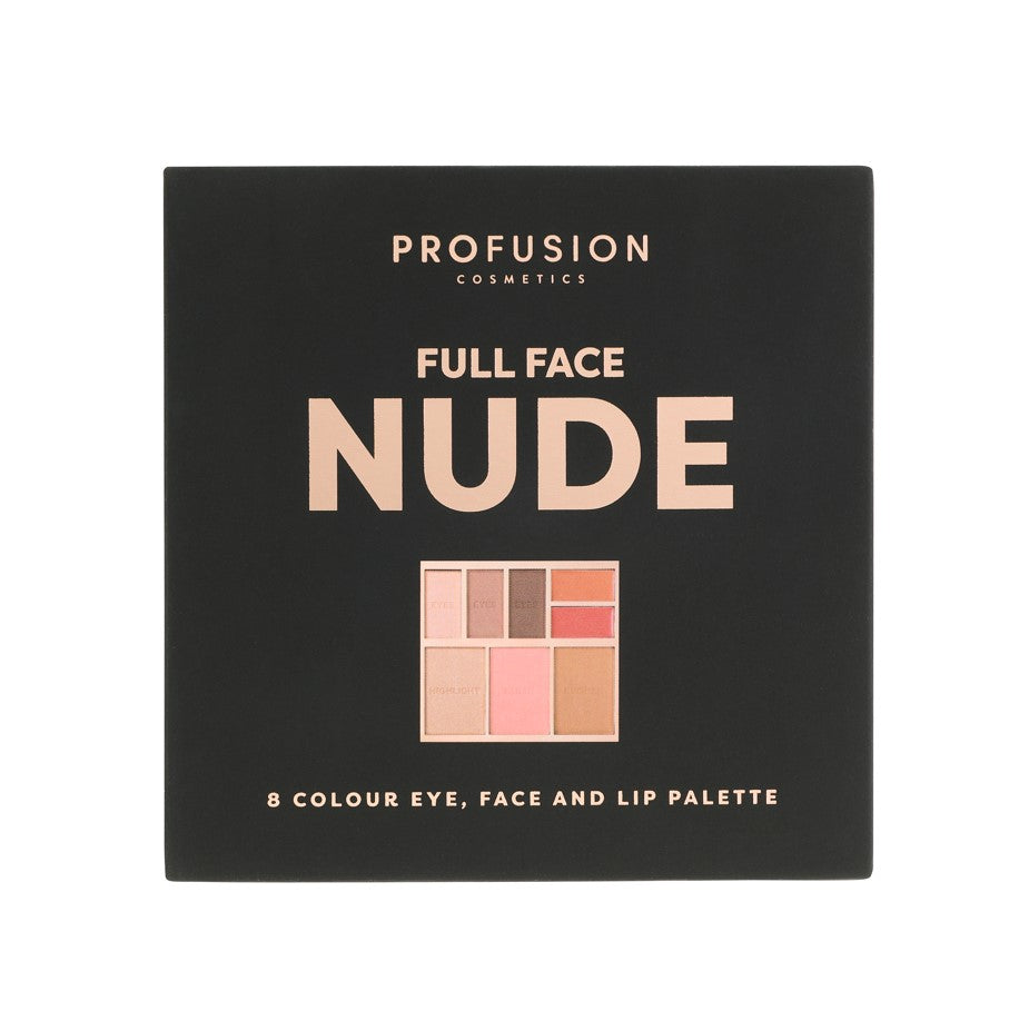 FULL FACE PALETTE NUDE | 8 SHADE EYE, FACE AND LIP PALETTE
