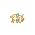 Thalia Adjustable Gemstone Ring: Pariba Onyx