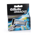 Gillette Mach 3 Razor Blade Refills - Smooth, Close Shave for Men (4 Pack)