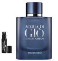 Giorgio Armani Acqua di Gio Profondo 125ml, 75ml, including perfume samples