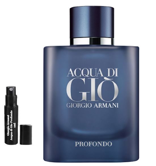 Giorgio Armani Acqua di Gio Profondo 125ml, 75ml, including perfume samples