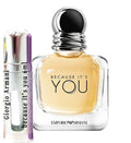 Giorgio Armani because it's you samples