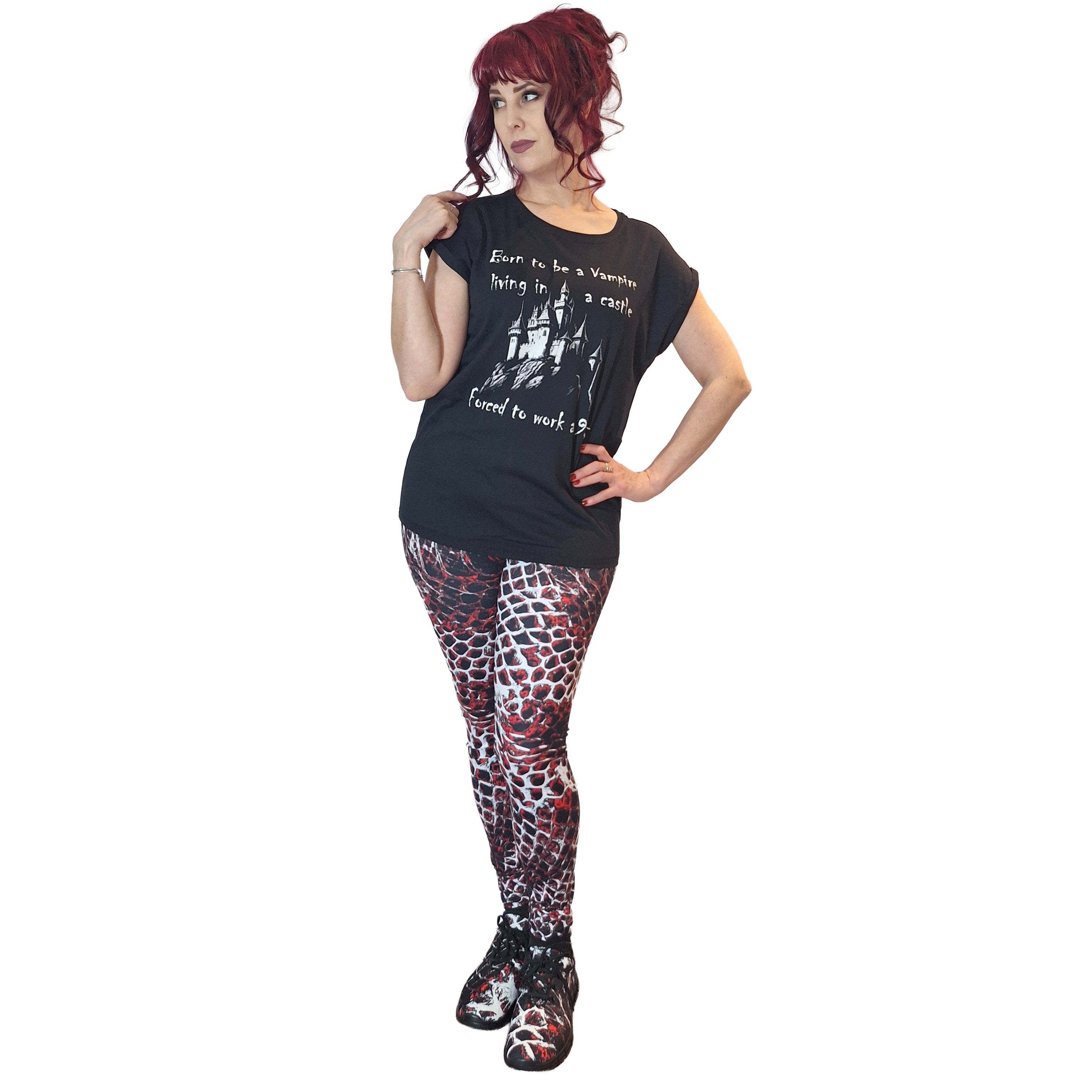 Born to be a Vampire Women's Extended Shoulder T-Shirt XS-5XL