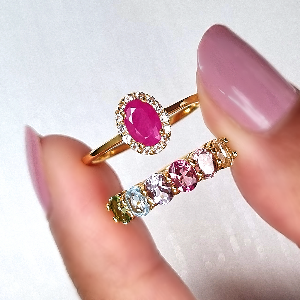 Ruby Ring in 18k Gold Vermeil