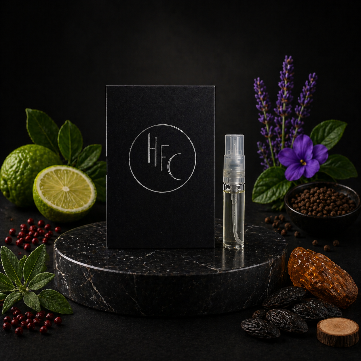 HFC Paris Royal Power 2.5ml 0.08 fl. oz. official perfume sample fragrance tester