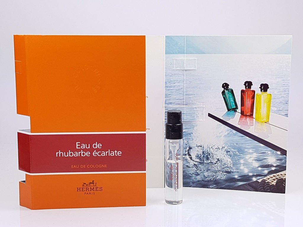 Hermes EAU DE RHUBARBE ECARLATE official sample 2ml 0.06 fl. oz. perfume tester