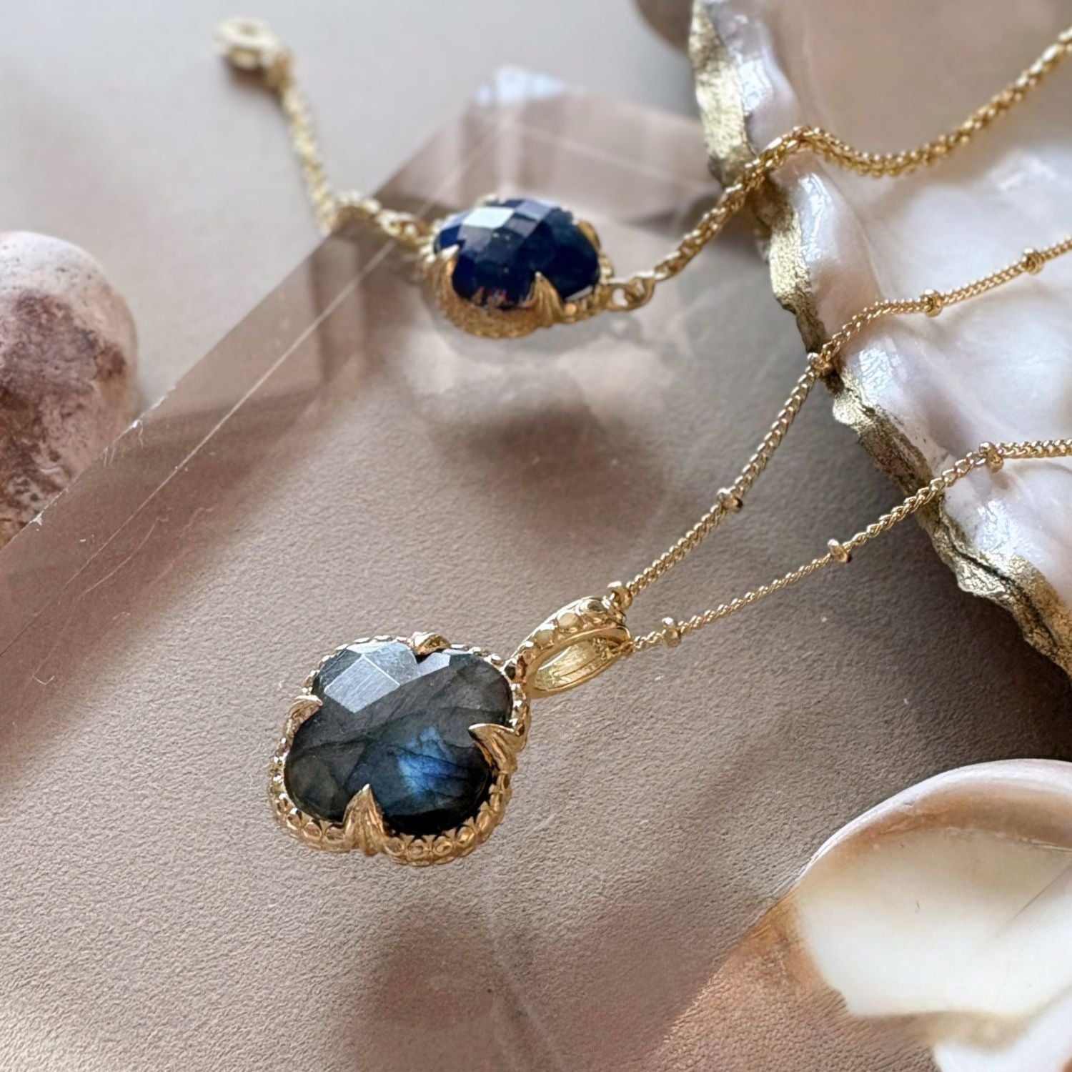 Tyche Gemstone Necklace Labradorite