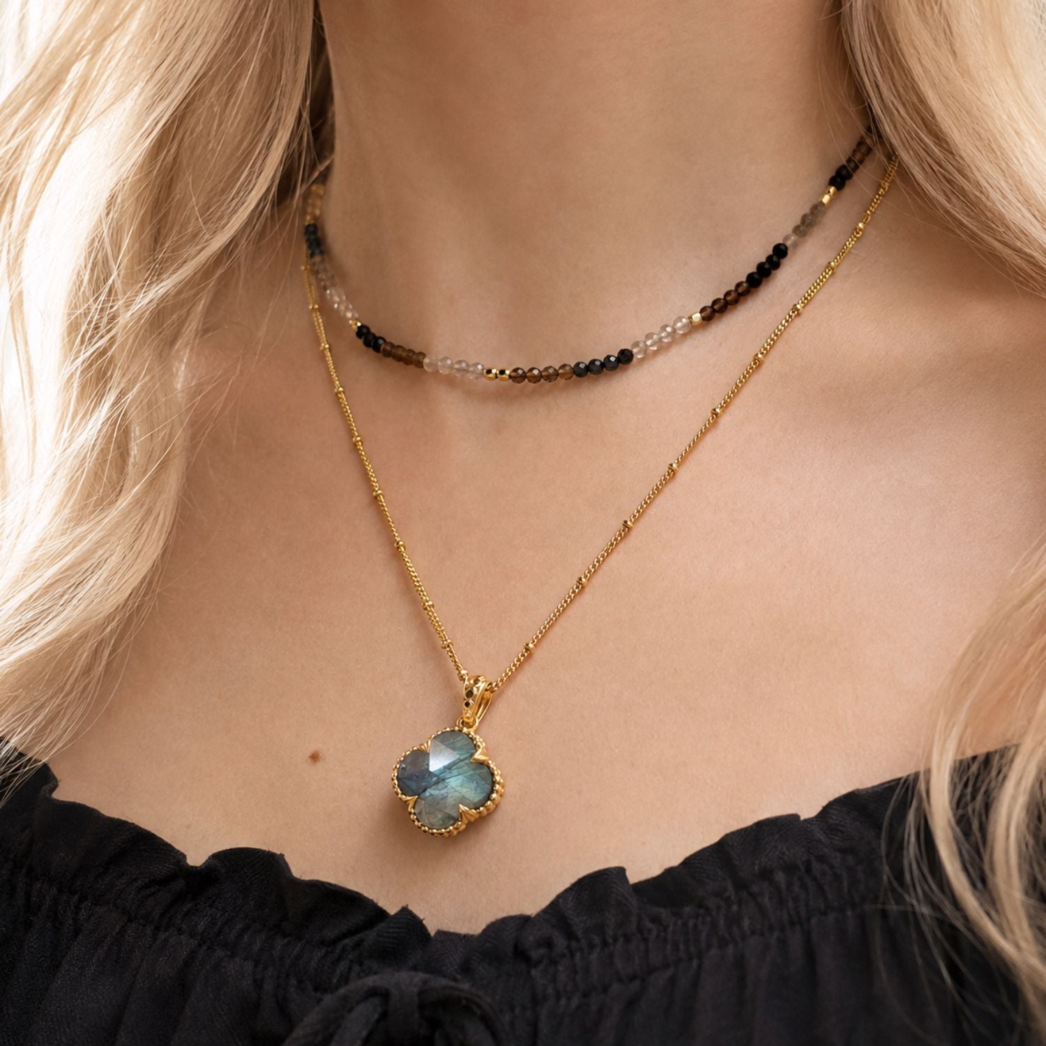 Tyche Gemstone Necklace Labradorite