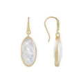 Charis Oval Gemstone Earrings Moonstone