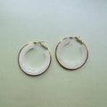 Oreilia Whi Semi Transparent Hoop Earrings