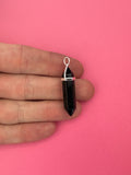 Protection pendant - Black obsidian (sterling silver)