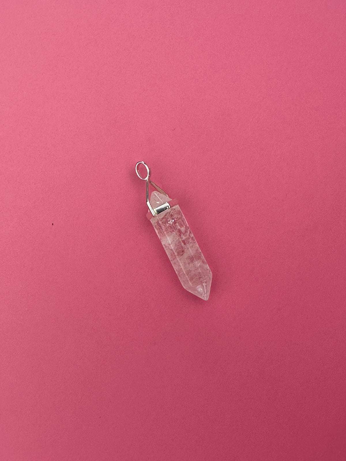 Positivity pendant - Clear quartz (sterling silver)