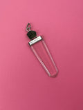 Moldavite and quartz - Pendant