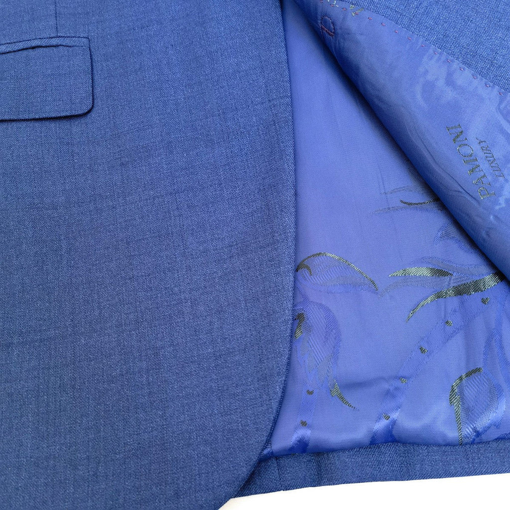 Blue 3-Piece Tuxedo With Wide Shawl Lapel