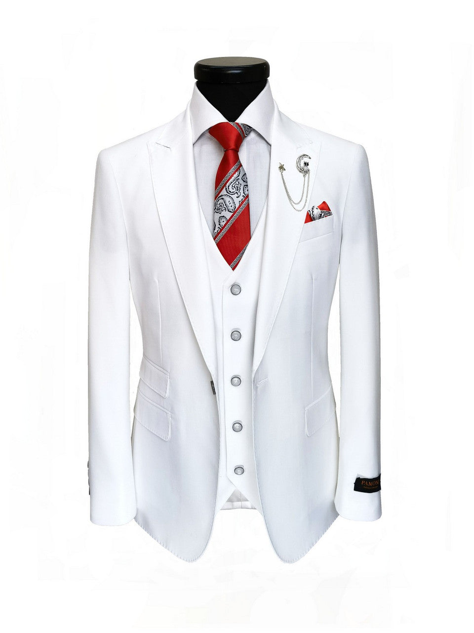 White Slim Fit 3-Piece Suit