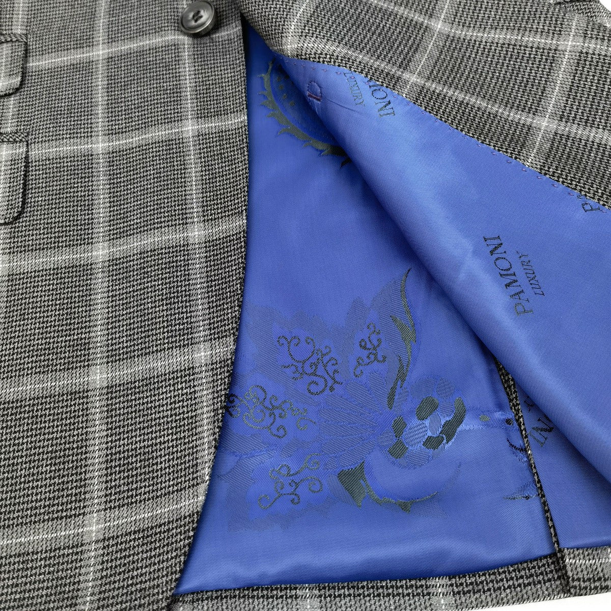 Grey Check Houndstooth 3-Piece Suit