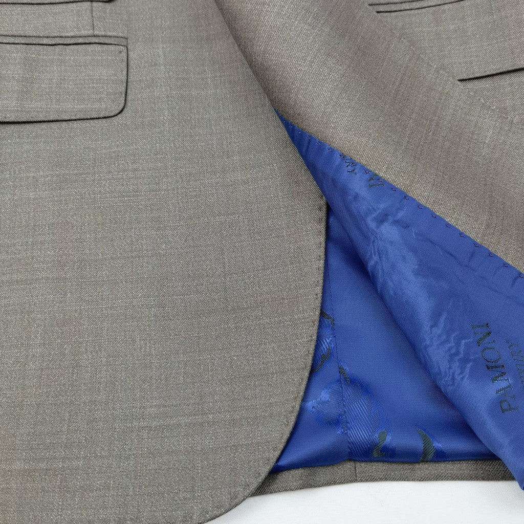 Taupe Slim Fit 3-Piece Twill Suit