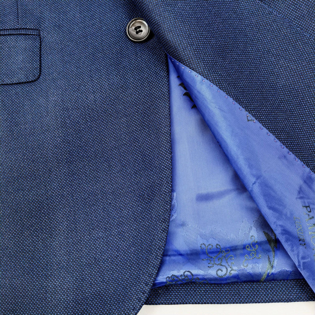 Marine Blue Birdseye Slim Fit Suit