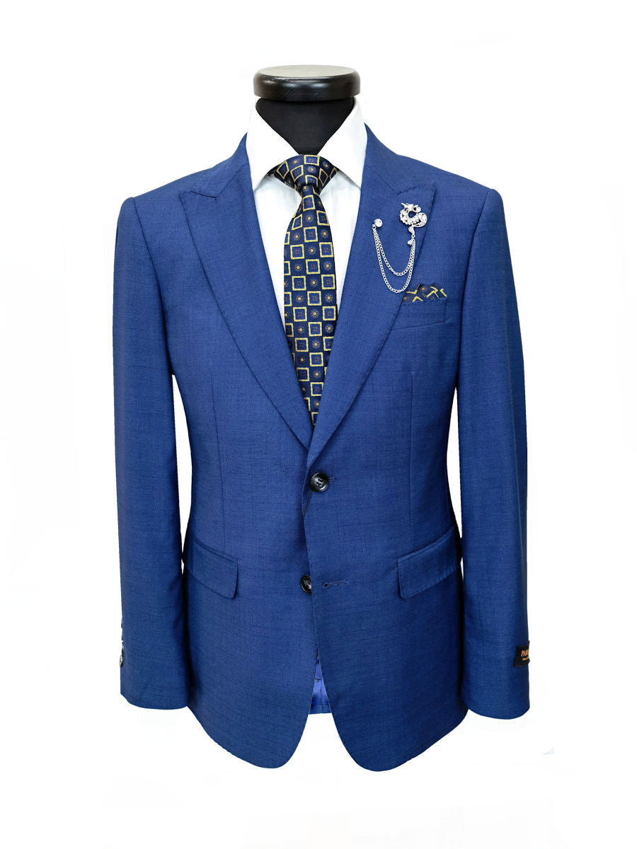 Blue Slim Fit Suit