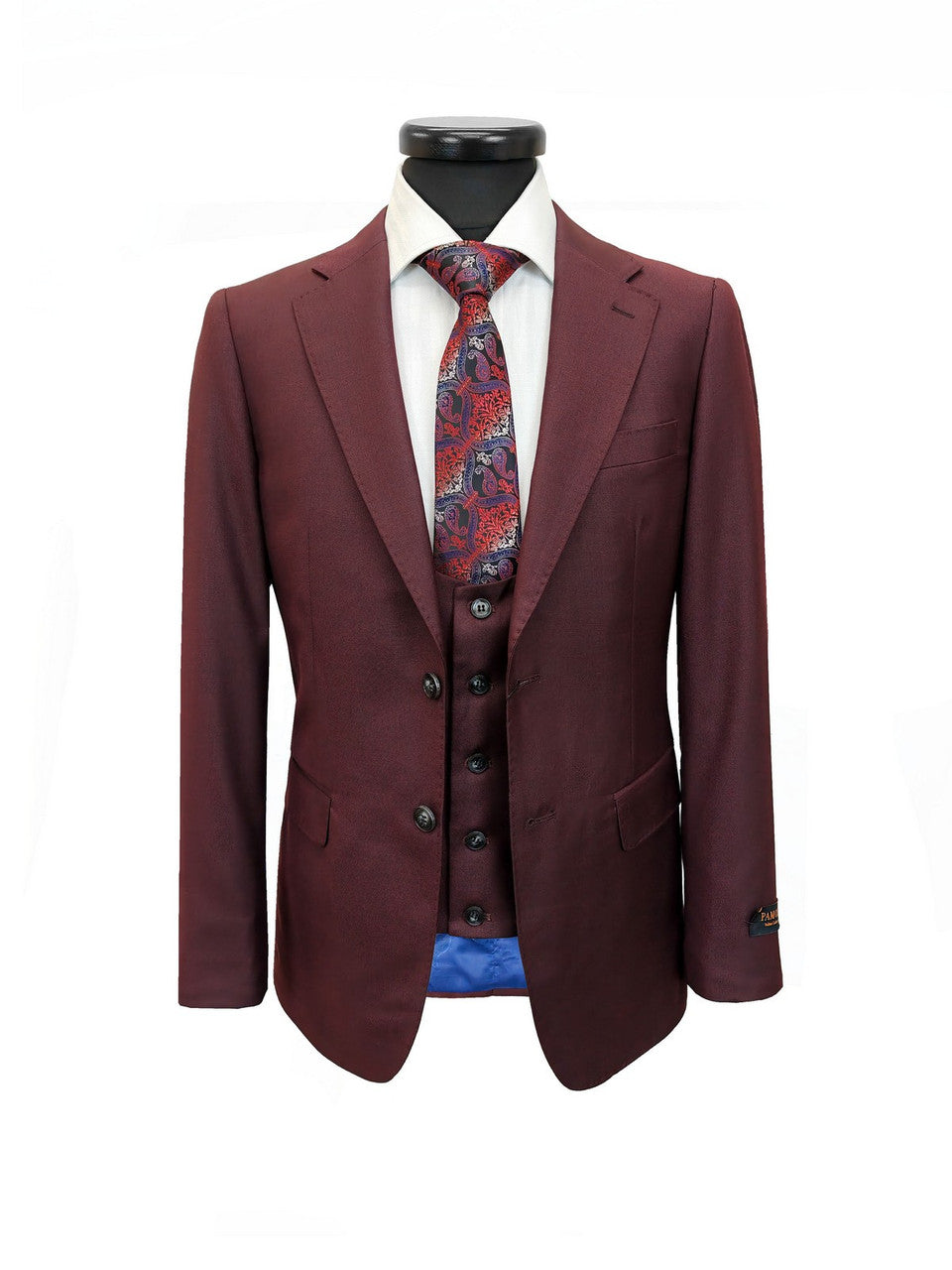 Burgundy 3-Piece Suit