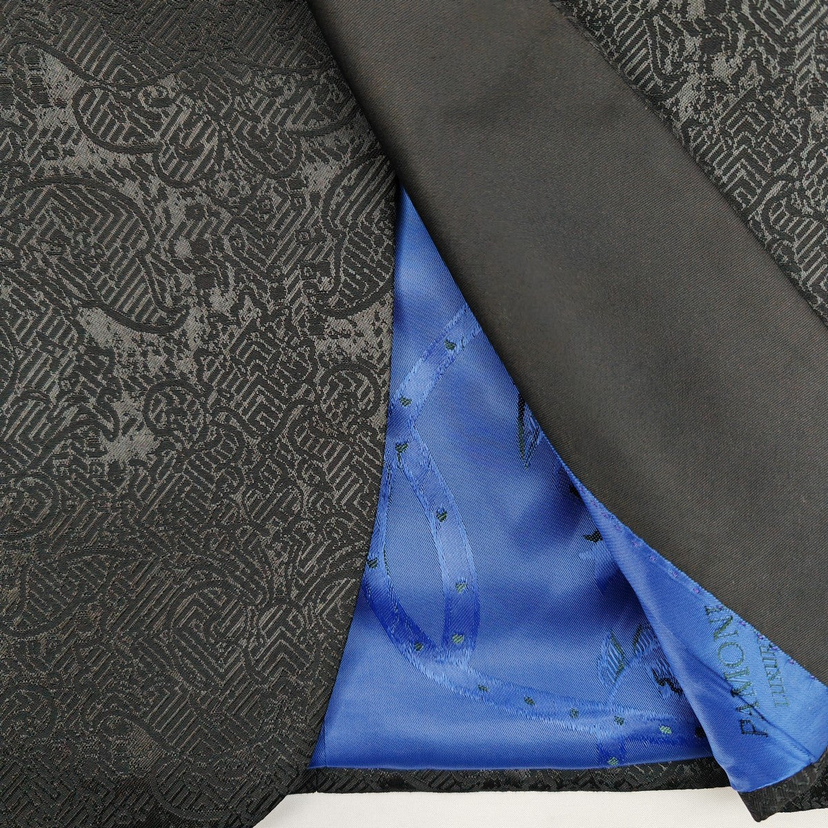Black Floral Style 3-Piece Tuxedo