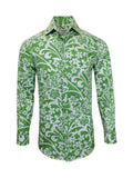 Lime Green Floral Shirt