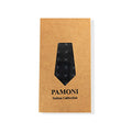 Black Geometric Tie & Pocket Square Set