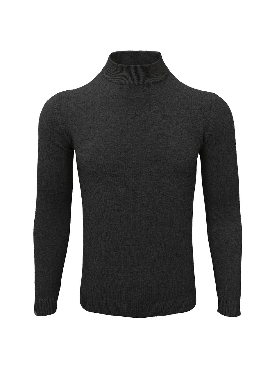 Black High Neck Slim Fit Jumper