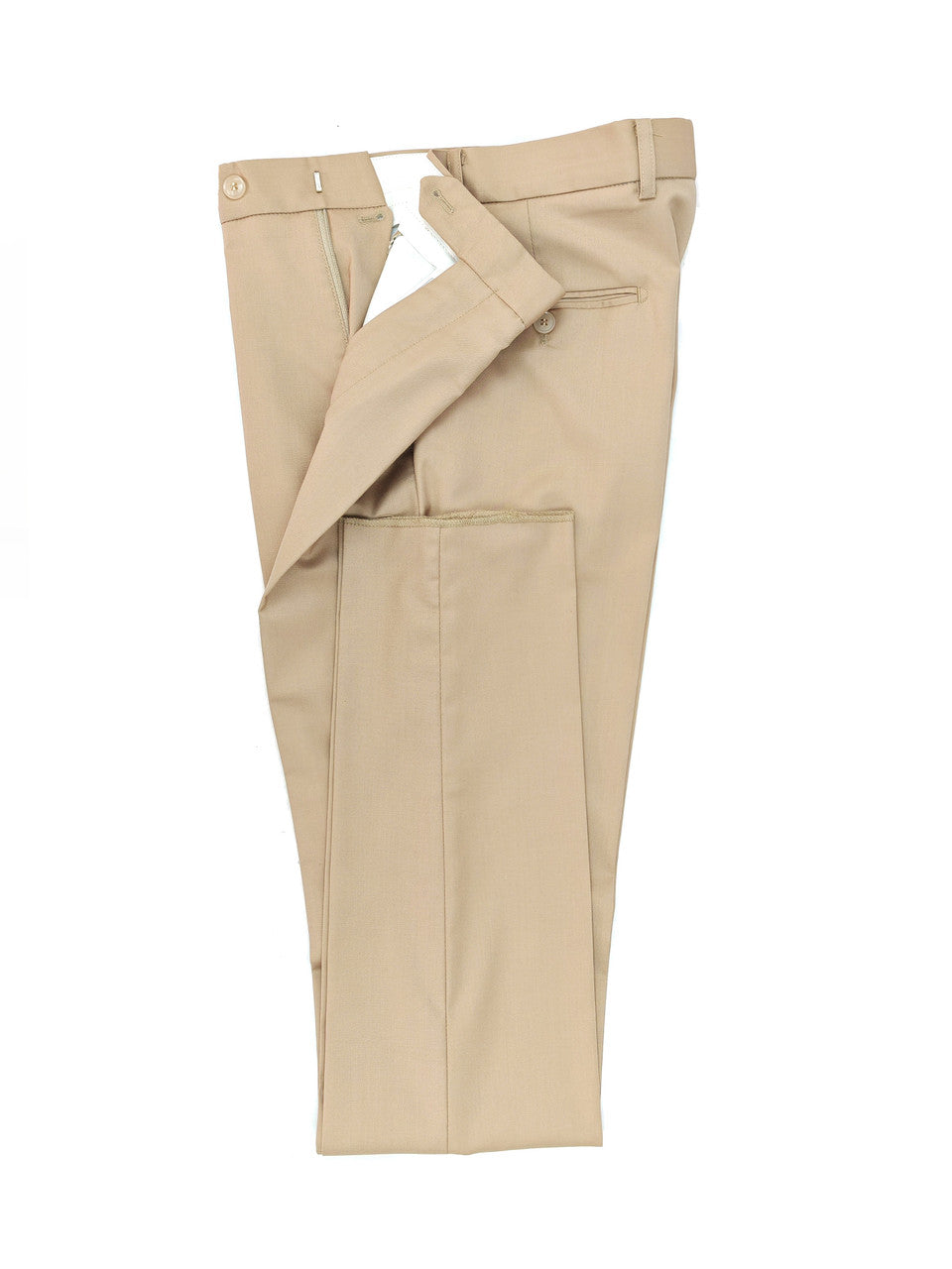 Beige Double Breasted Suit with Gold Button