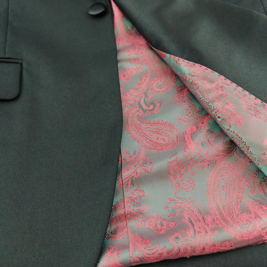 Classic Black 3-Piece Tuxedo – Satin Peak Lapel