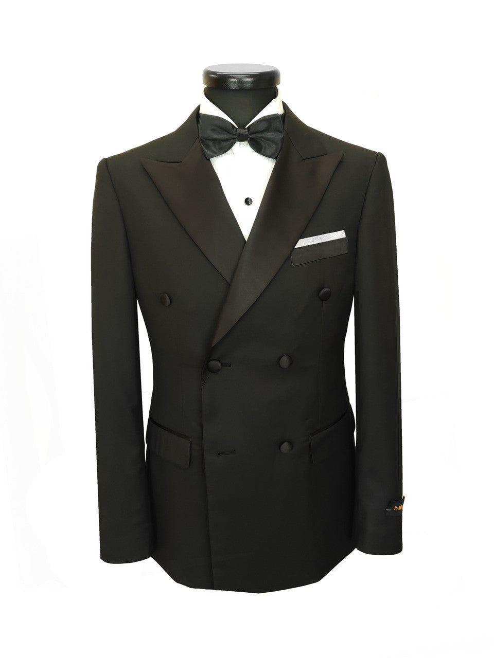 Men’s Black Double-Breasted Dinner Suit
