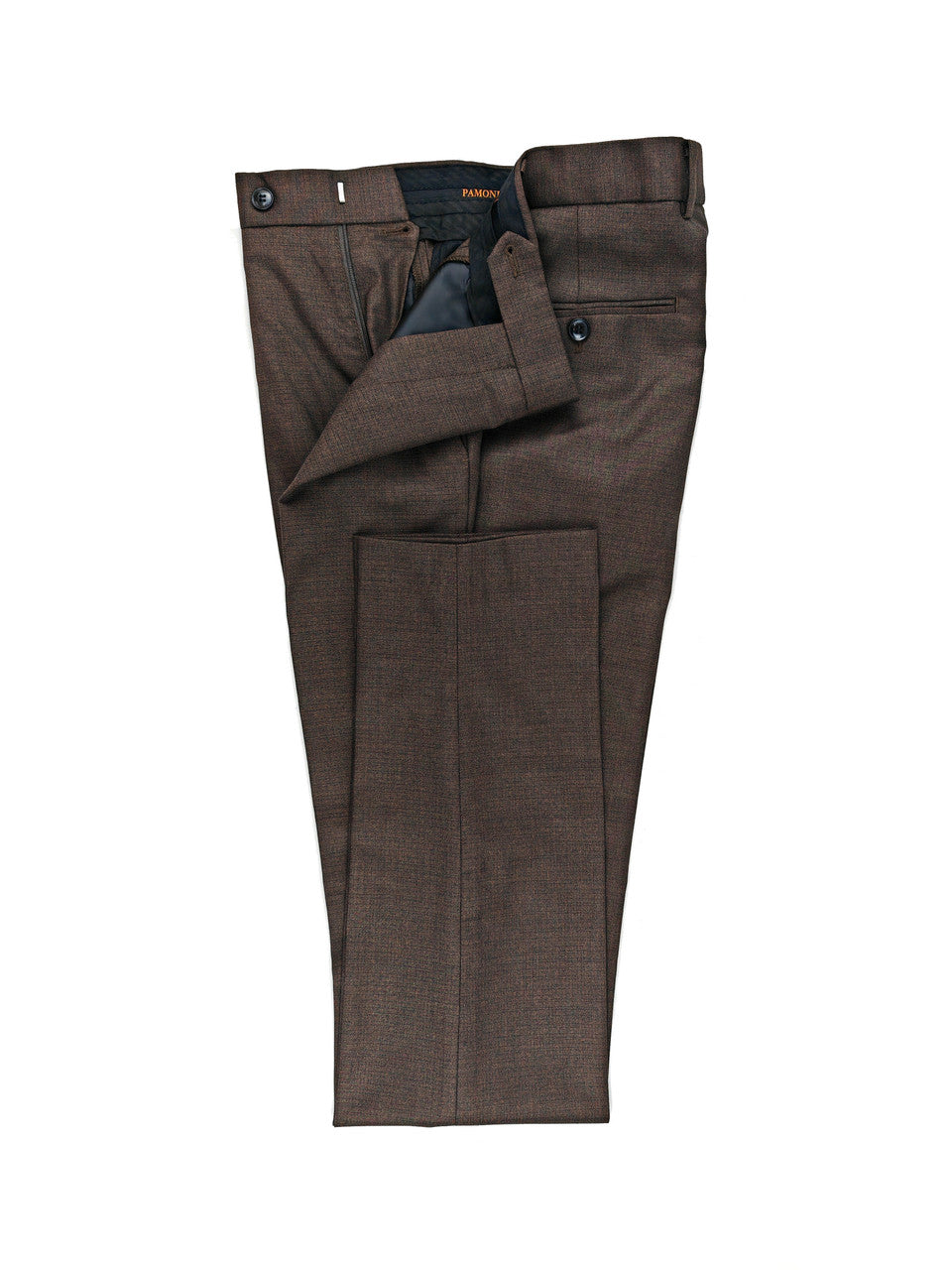 Brown 3-Piece Wool Blend Suit