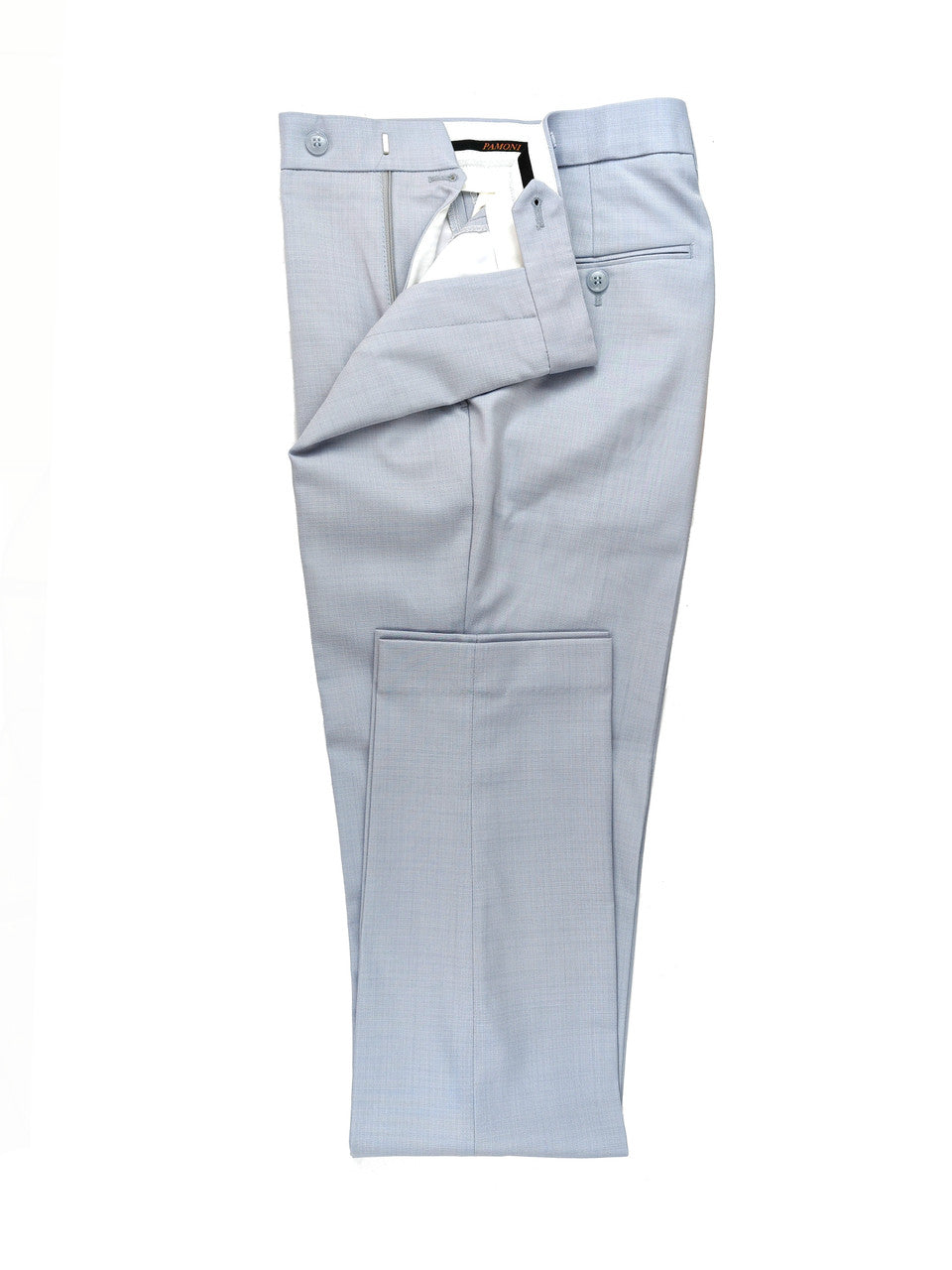 Light Blue Double-Breasted Slim Fit Suit