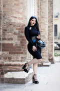 Necessary Evil Nyx Goth Midi Dress
