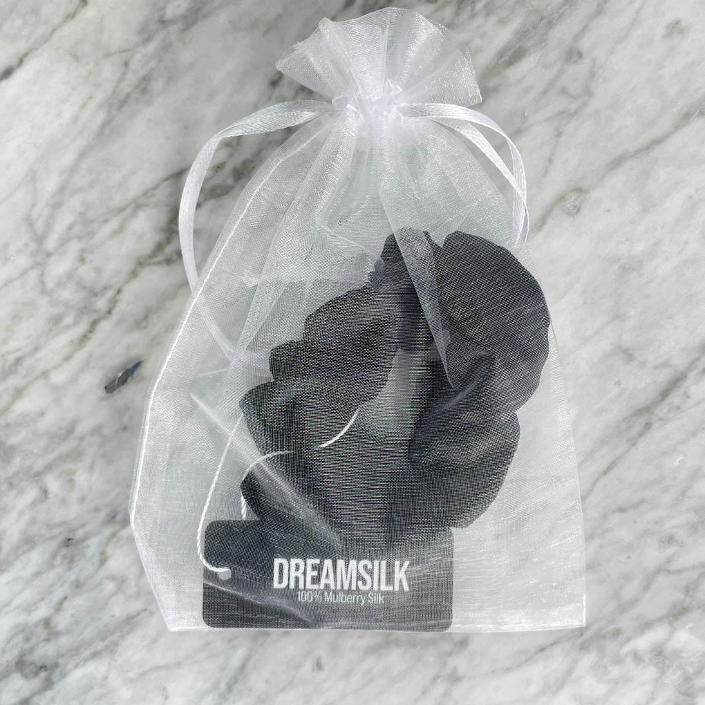 Black Silk Scrunchie - Regular