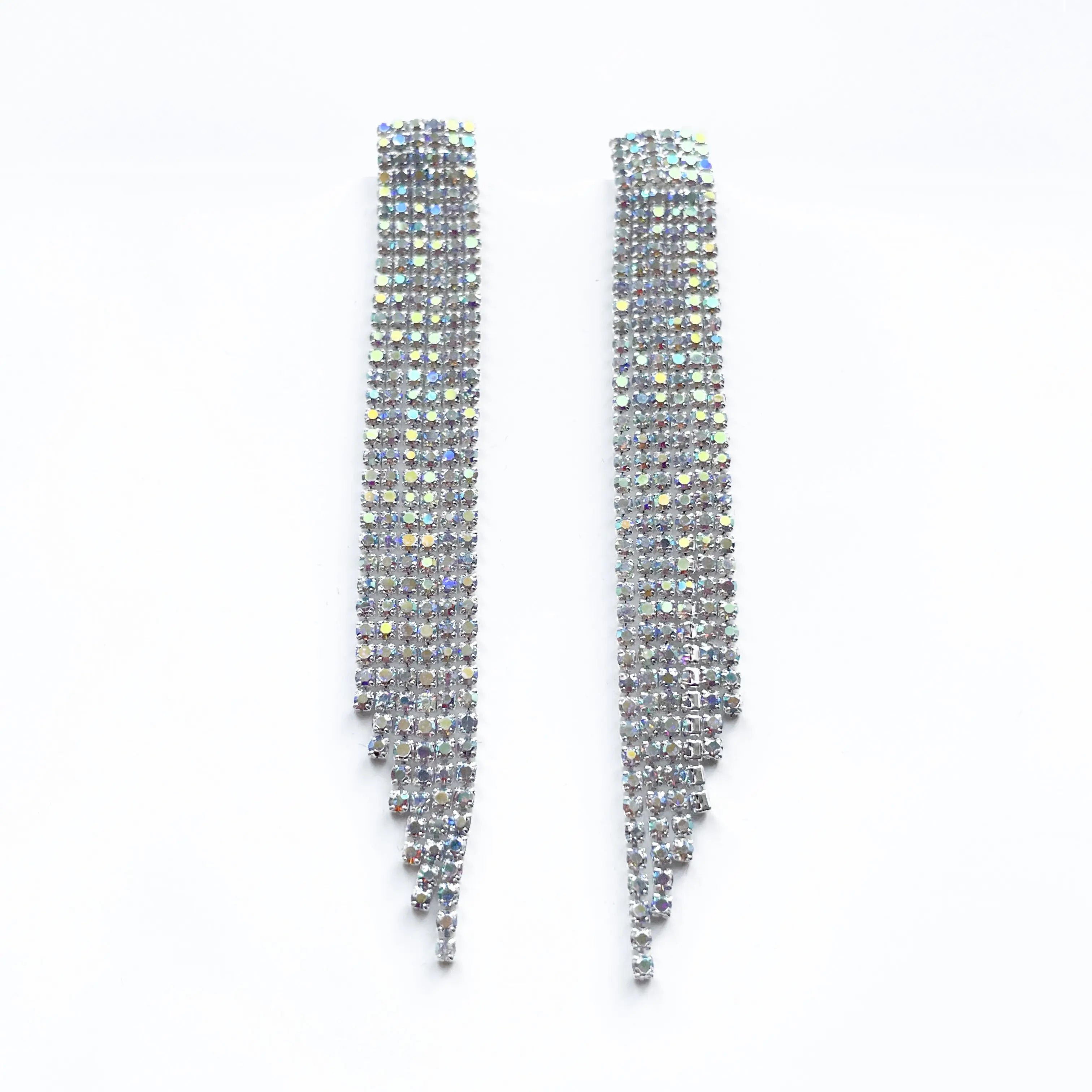 Aspen Silver Statement Cascade Earrings